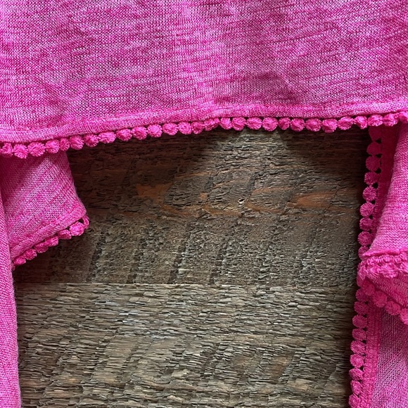 Freestyle Revolution Girls' Open Cardigan Tie Front Heathered Pink Size 10 NWT - Picture 8 of 14